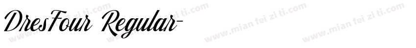 DresFour Regular字体转换
